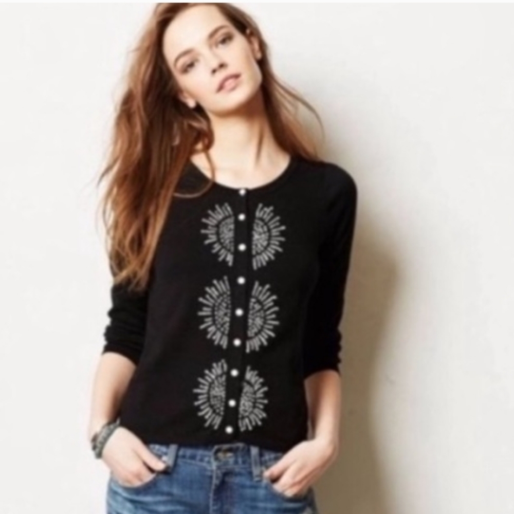 Anthropologie Button Front Cardigan